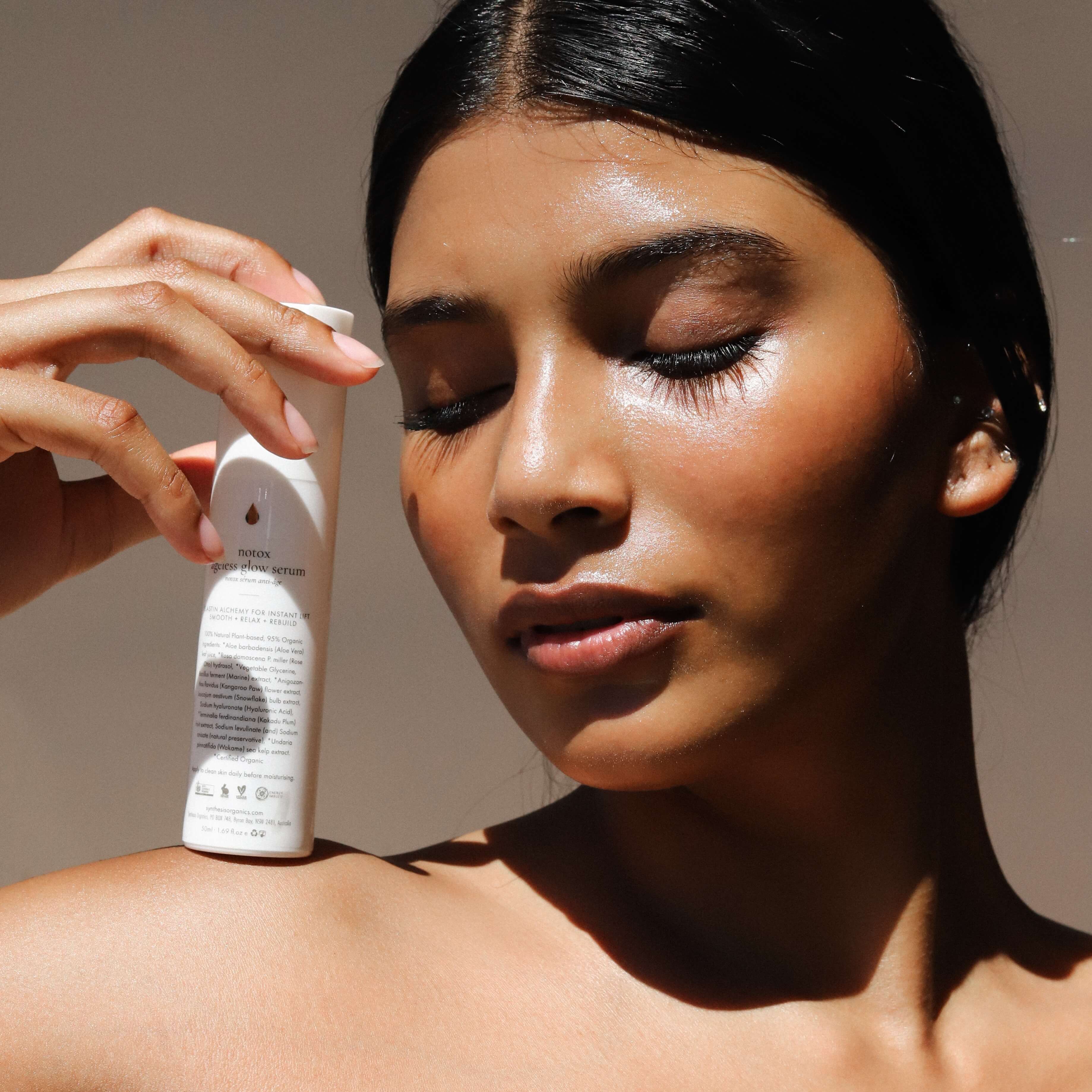 Notox Ageless Glow Serum + Follow the Light Eye Cream Synthesis Organics
