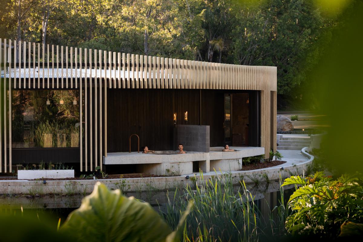 Spa Business – “Floating” bathhouse Sol Elements opens in Australian subtropical rainforest - Synthesis Organics