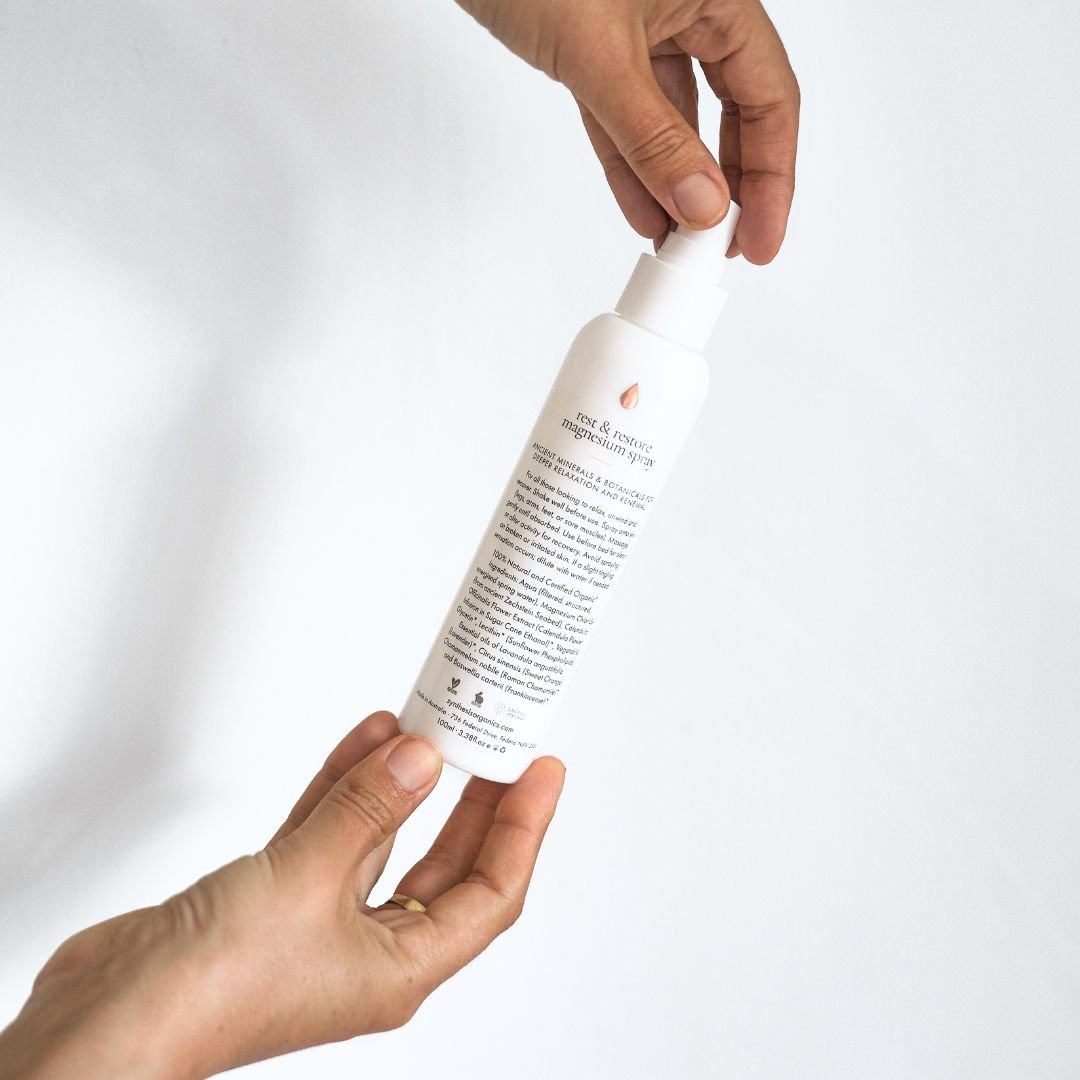 Rest & Restore Liposomal Magnesium Spray *limited edition with solar infused Calendula from our Farm - 100ml - Synthesis Organics